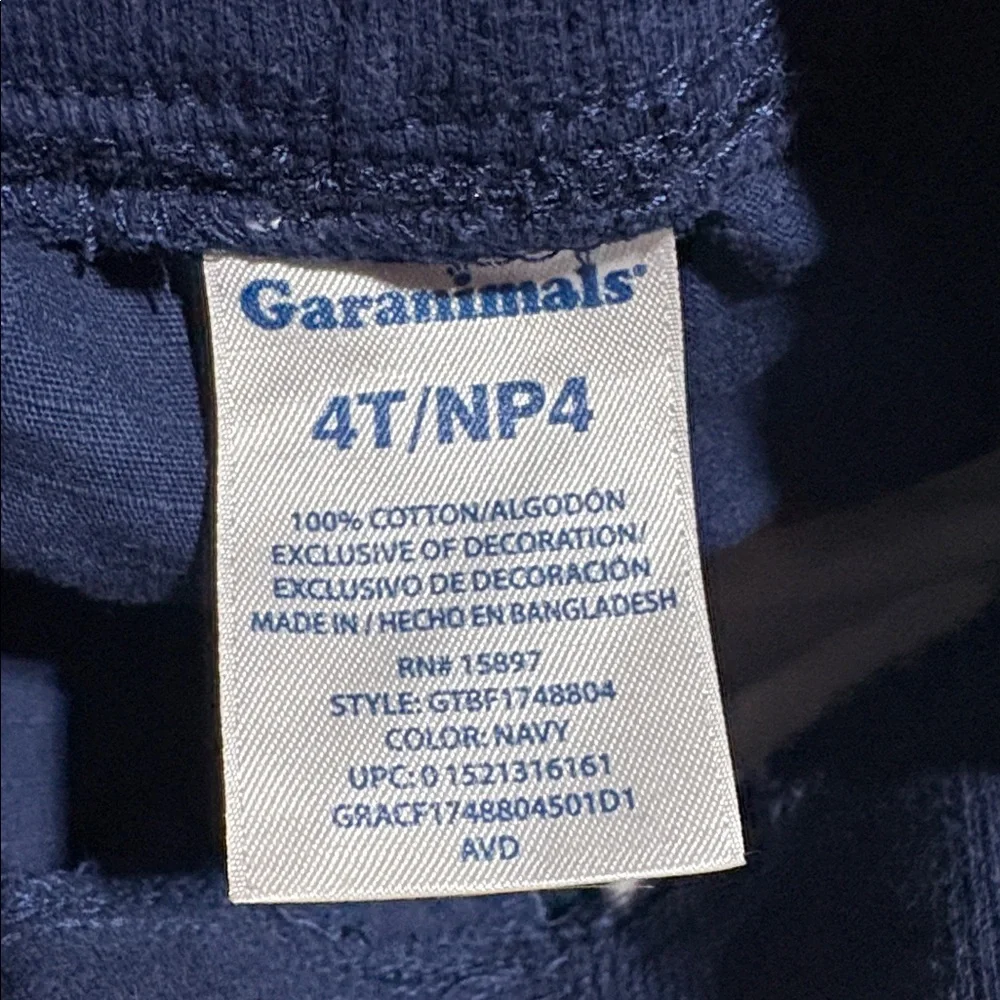 Garanimals Dark Blue Kids Cargo Pants sz 4T